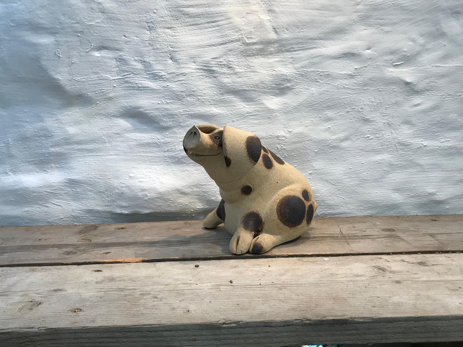 Pig Squatting Medium - Sarah D'Arcy Ceramics Medium Squatting Pig