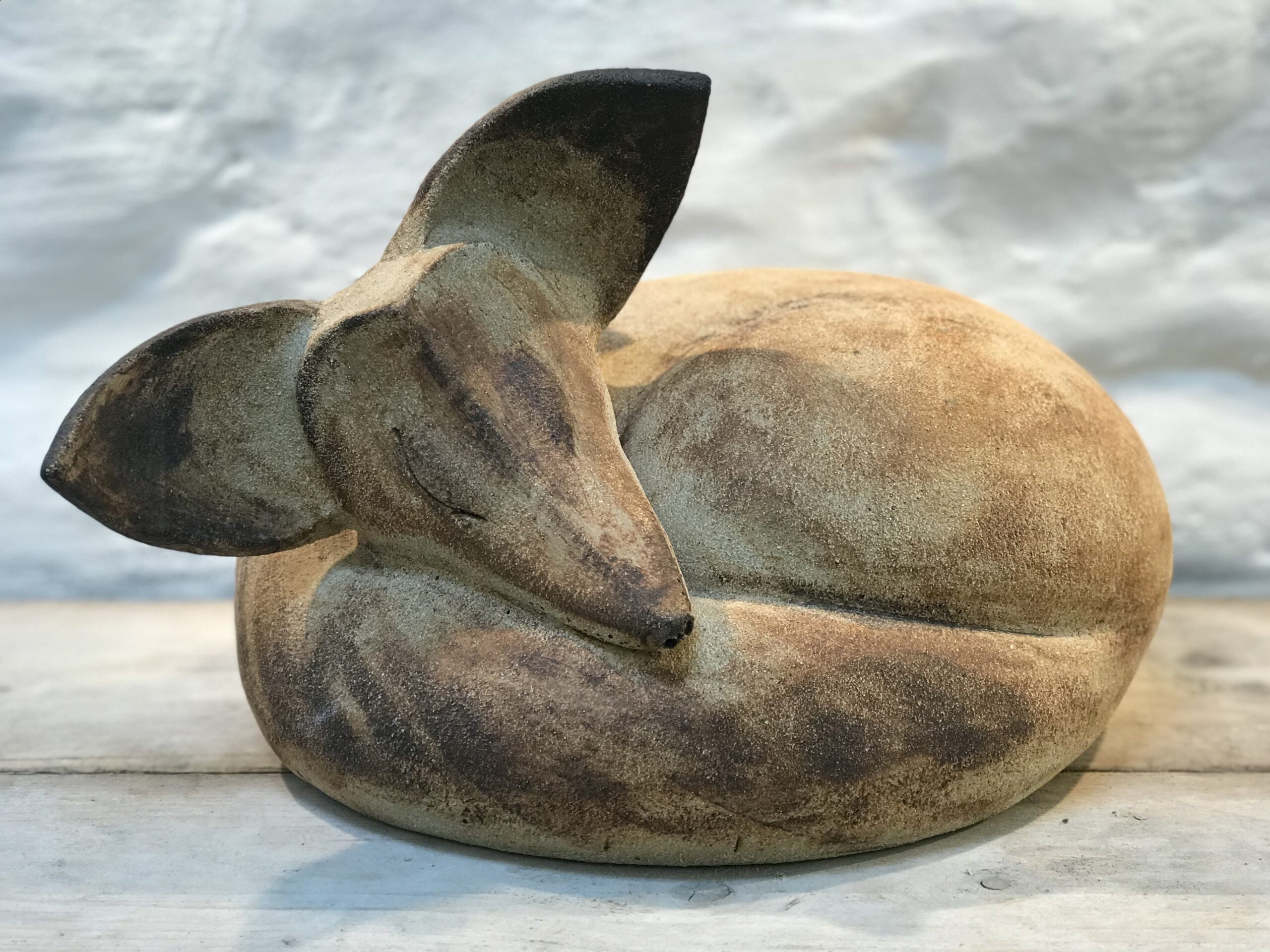 Fox Curled Large - Sarah D'Arcy Ceramics Fox Curled Large